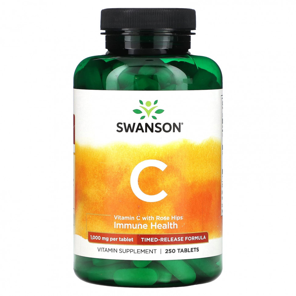 ���� ������ (Iherb) Swanson, ������� C � ����������, 1000 ��, 250 ��������, ������ �� 3520 ���