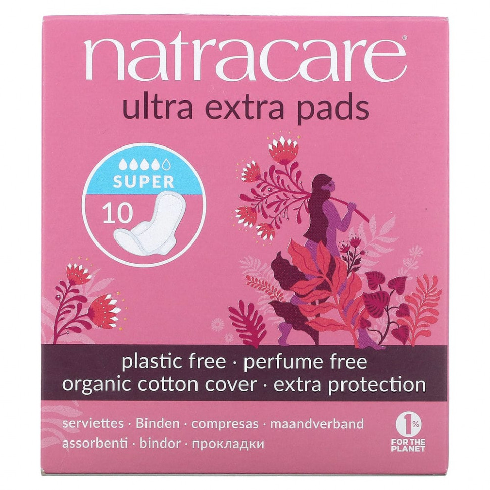 ���� ������ (Iherb) Natracare, Ultra Extra, ���������, ����������� �� ������������� ������, �����, 10 ����, ������ �� 1740 ���