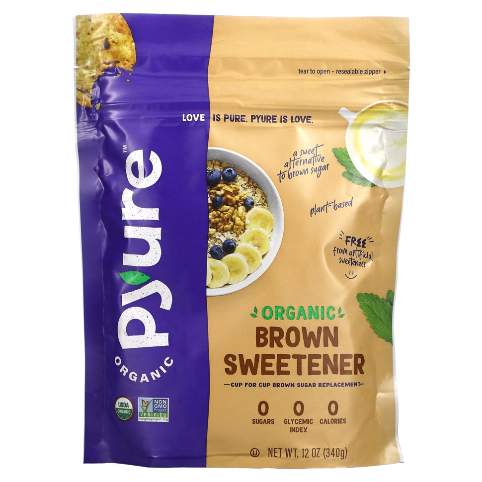 ���� ������ (Iherb) Pyure, ������������ ���������� �������������, 340 � (12 �����), ������ �� 2180 ���