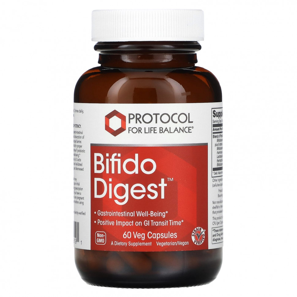 ���� ������ (Iherb) Protocol for Life Balance, Bifido Digest, 60 ������������ ������, ������ �� 4400 ���