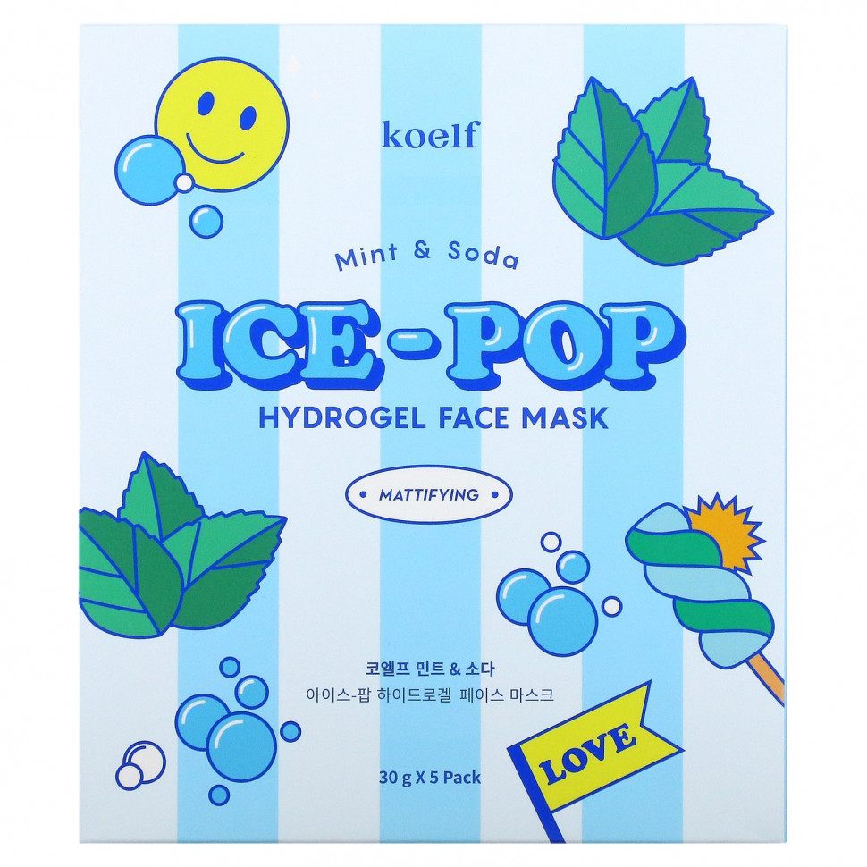 ���� ������ (Iherb) Koelf, ������������ ����� ��� ���� Ice-Pop, � ����� � �������, 5 ��., 30 �, ������ �� 2870 ���
