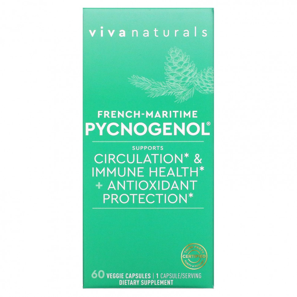 ���� ������ (Iherb) Viva Naturals, French-Maritime Pycnogenol`` 60 ������������ ������, ������ �� 11520 ���