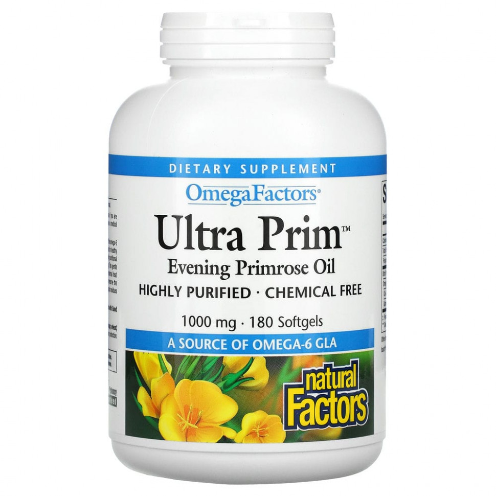 ���� ������ (Iherb) Natural Factors, OmegaFactors, Ultra Prim, ����� ������� ��������, 1000 ��, 180 ������ ��������, ������ �� 4350 ���