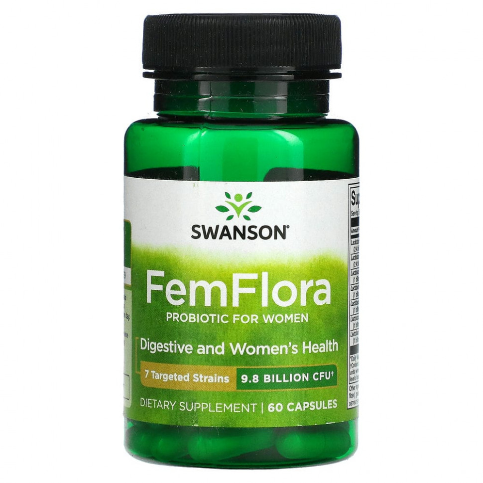   (Iherb) Swanson, FemFlora,   , 9,8  , 60 ,   2460 