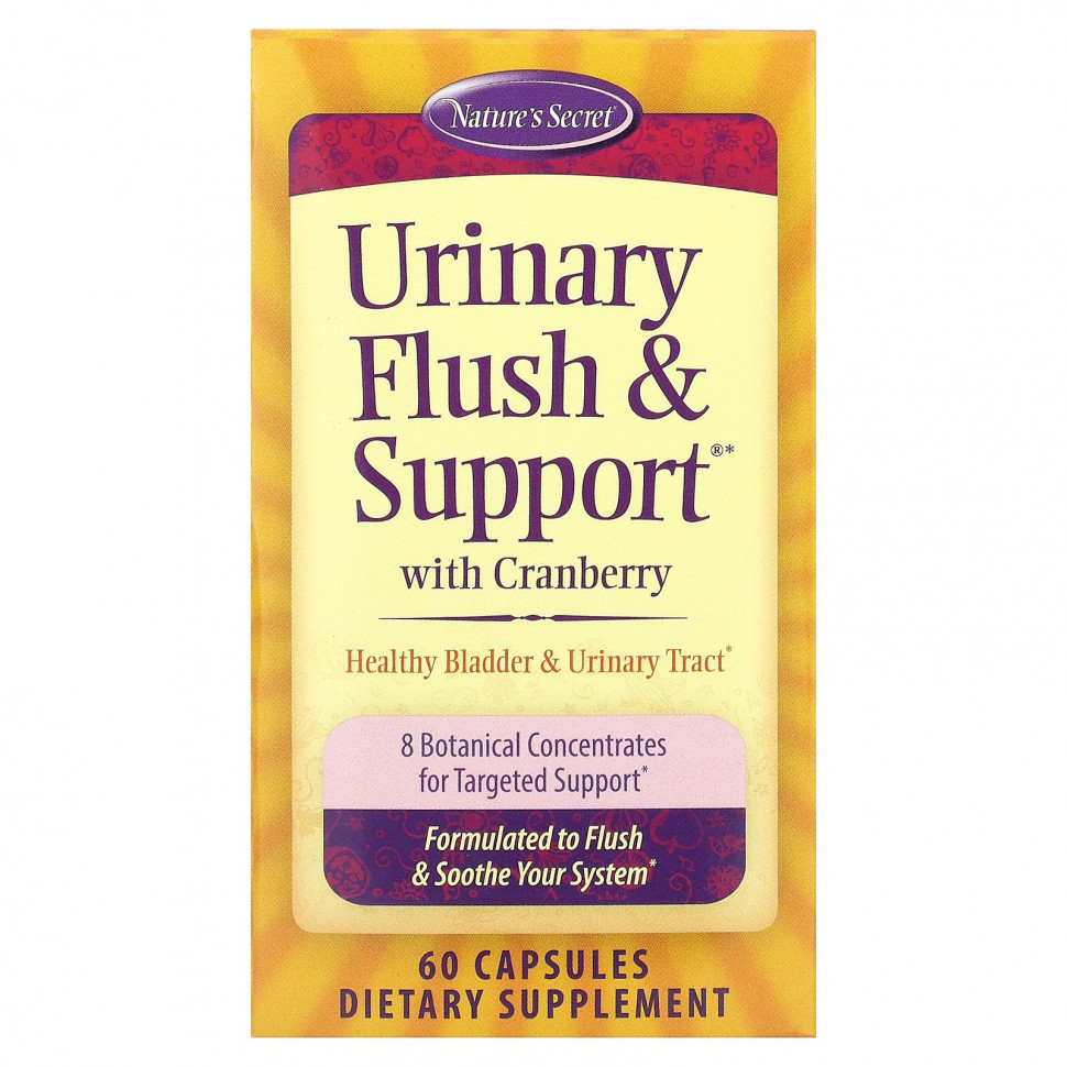 ���� ������ (Iherb) Nature's Secret, Urinary Flush & Support, ���������� �������� � �������, 60 ������, ������ �� 2820 ���