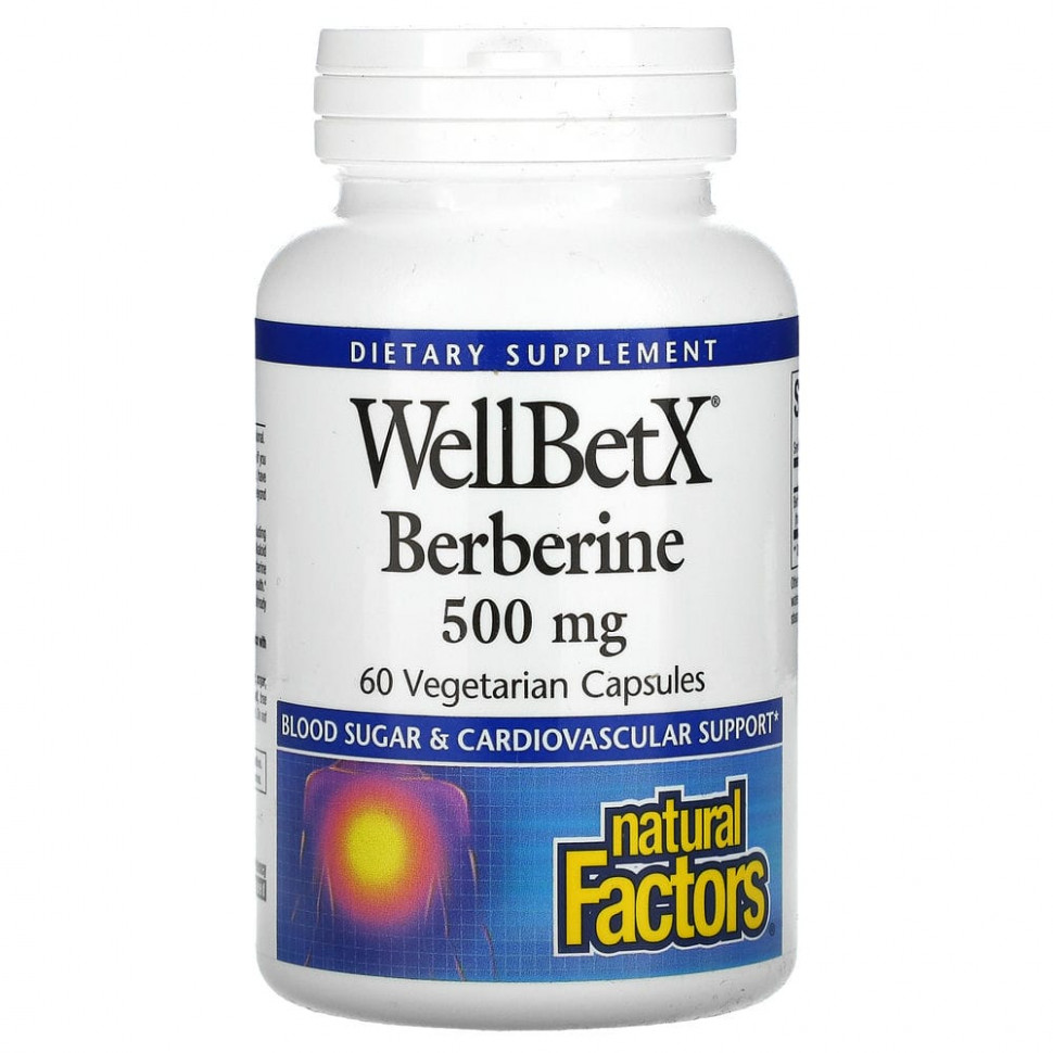   (Iherb) Natural Factors, WellBetX, , 500 , 60  ,   3420 