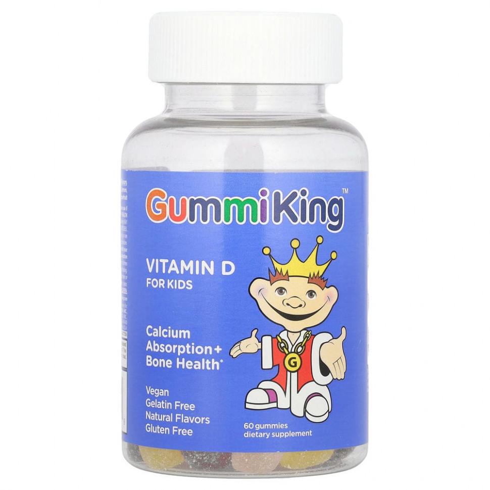 ���� ������ (Iherb) GummiKing, ������� D ��� �����, 60 ����������� ����������, ������ �� 1500 ���