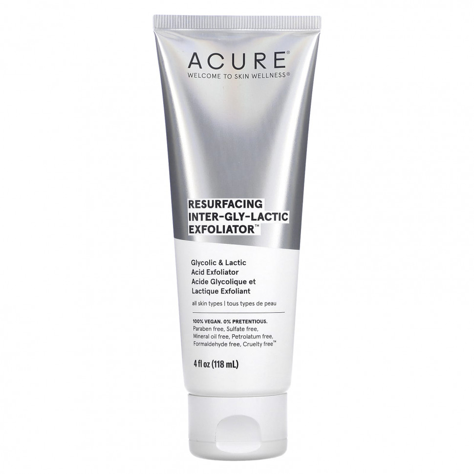 ���� ������ (Iherb) ACURE, Resurfacing, ������������� �������������� �������, 118 �� (4 ����. �����), ������ �� 2360 ���