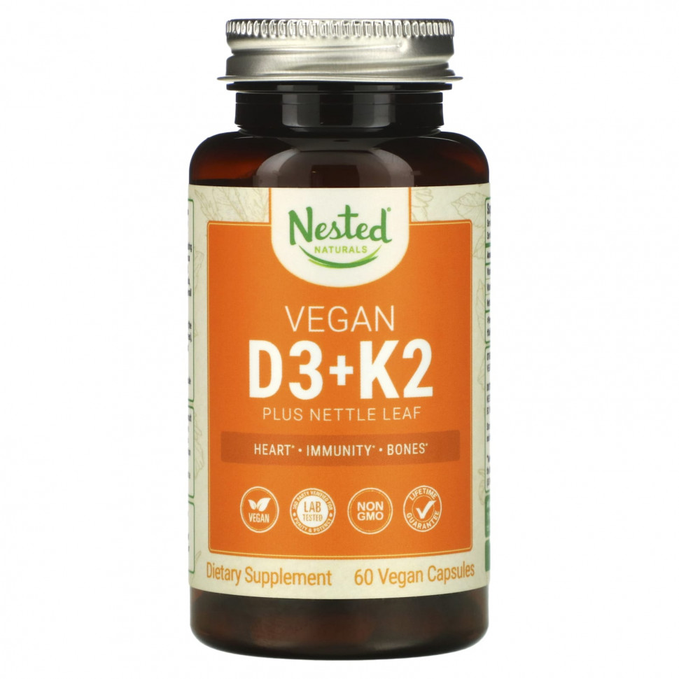 ���� ������ (Iherb) Nested Naturals, ��������� �������� D3 + K2 � ������ �������, 60 ��������� ������, ������ �� 3560 ���
