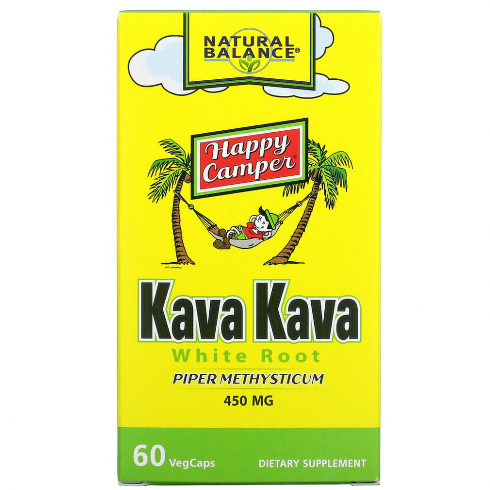   (Iherb) Natural Balance, Kava Kava White Root, 450 mg, 60 VegCaps,   1770 