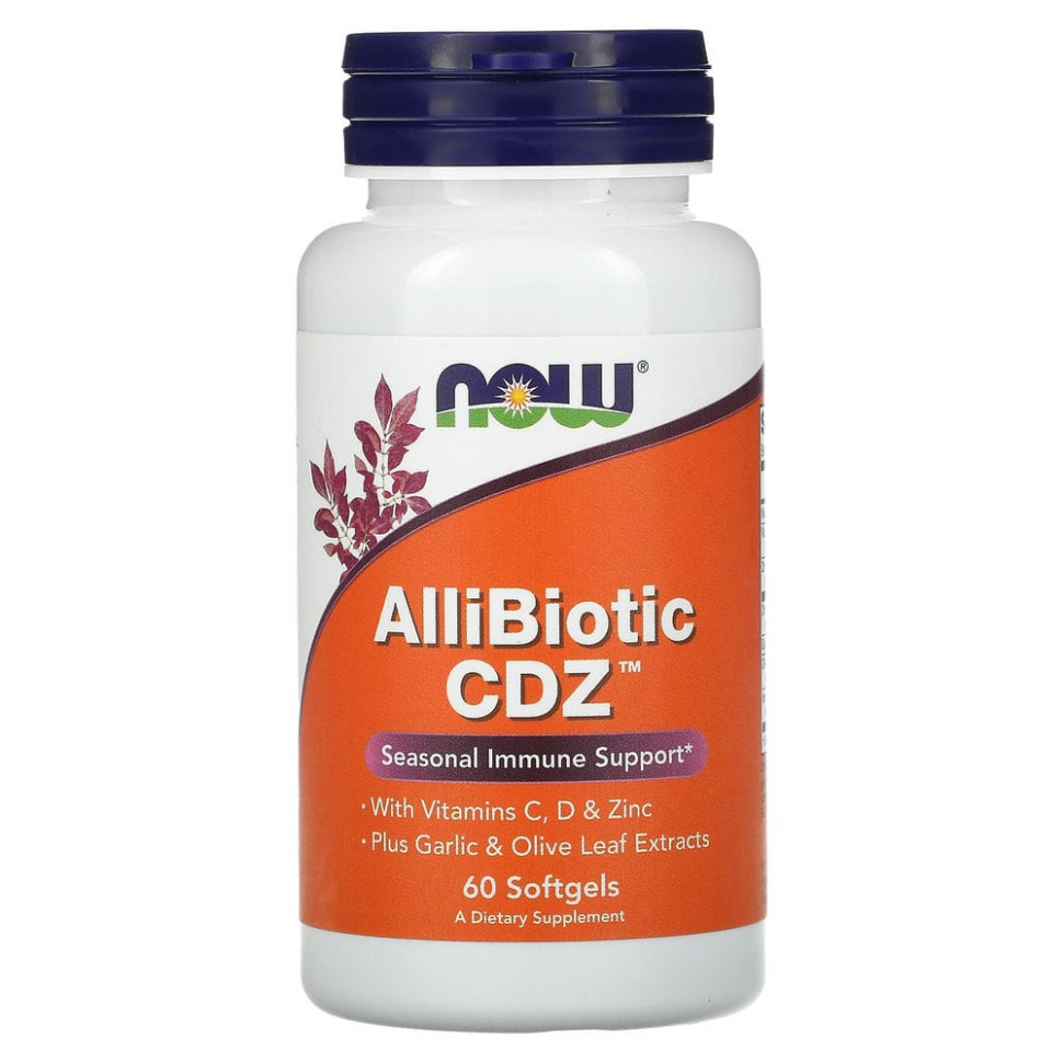   (Iherb) NOW Foods, AlliBiotic CDZ,   , 60  ,   3460 