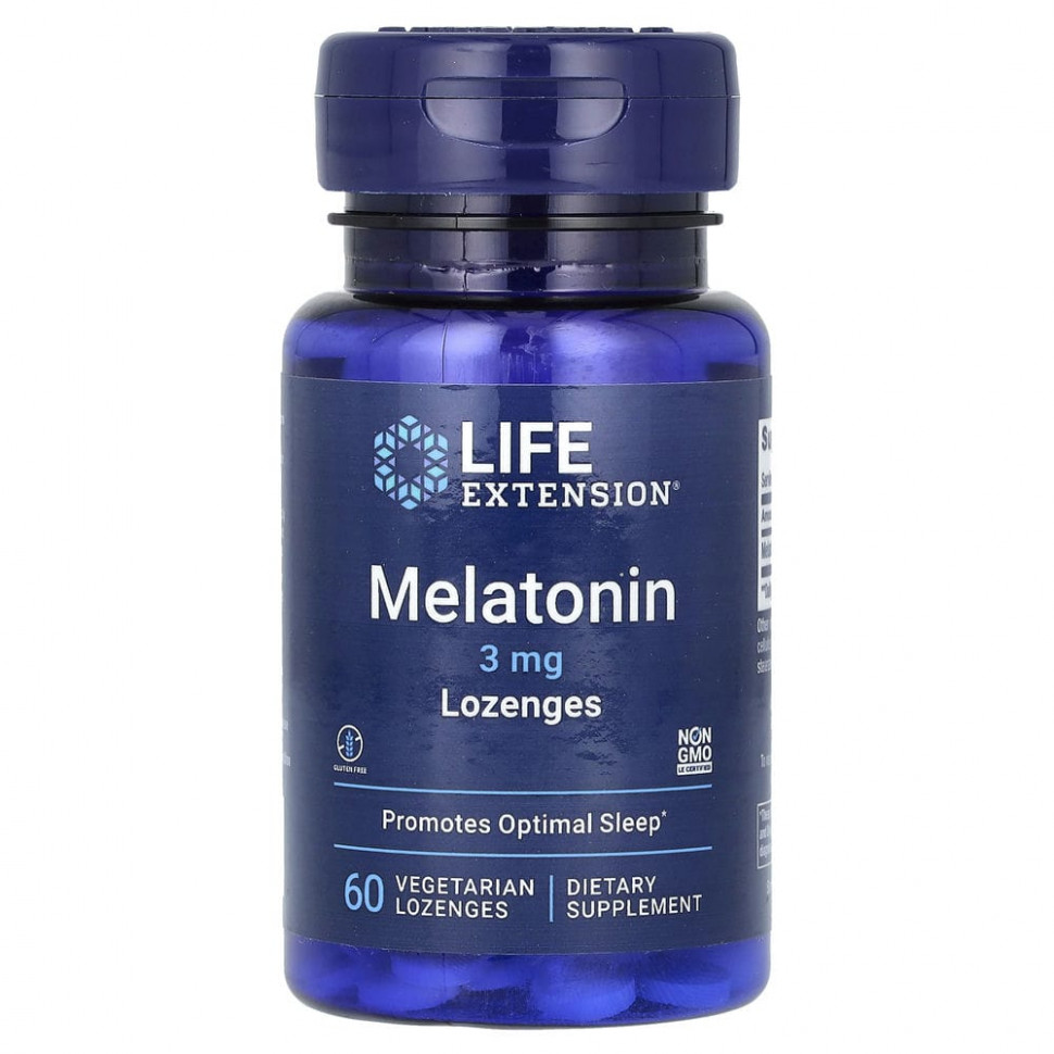 ���� ������ (Iherb) Life Extension, ���������, 3 ��, 60 �������������� ��������, ������ �� 930 ���