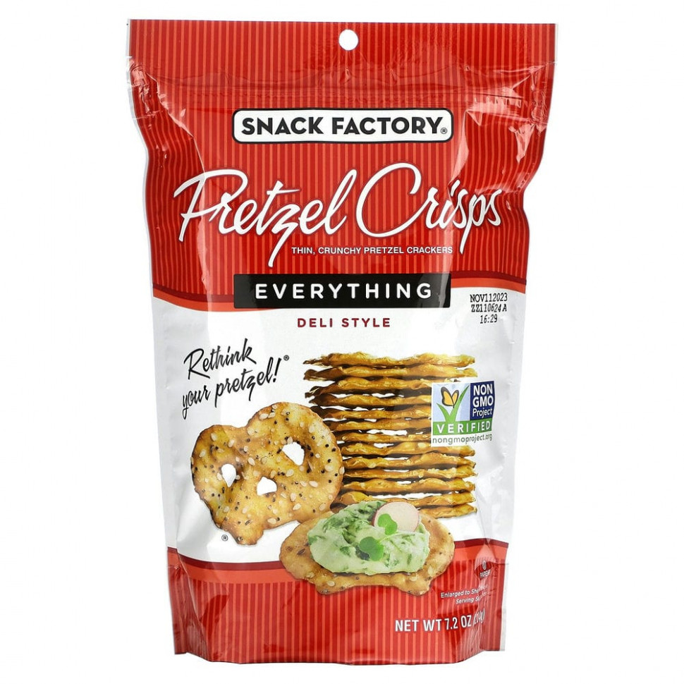 ���� ������ (Iherb) Snack Factory, �������� � �������, Everything, ��� ��������, 204 � (7,2 �����), ������ �� 1600 ���