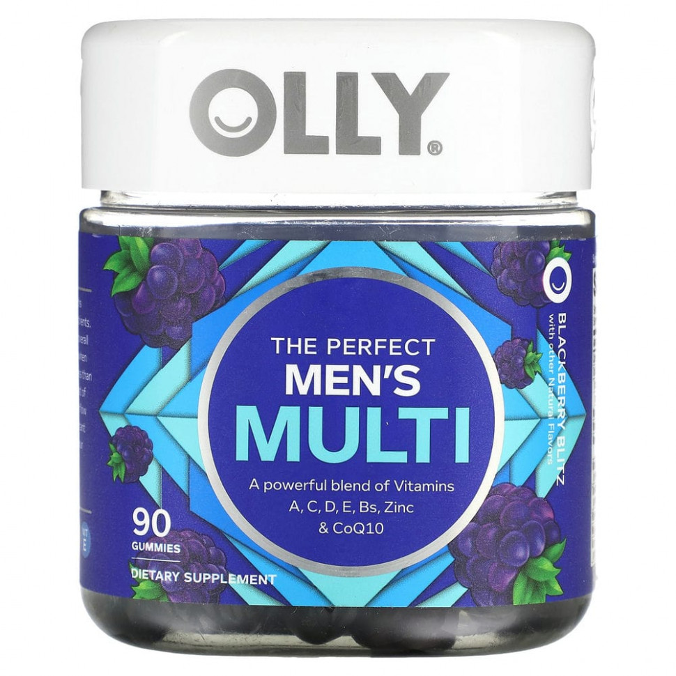 ���� ������ (Iherb) OLLY, The Perfect Men's Multi, Blackberry Blitz, 90 ����������� ��������, ������ �� 3280 ���