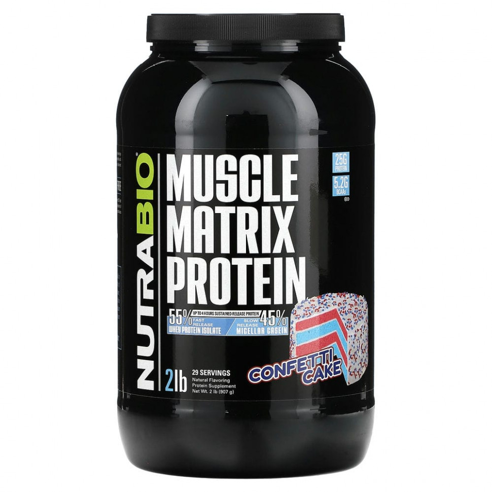 ���� ������ (Iherb) Nutrabio Labs, Muscle Matrix Protein, ���� � ��������, 907 � (2 �����), ������ �� 9700 ���
