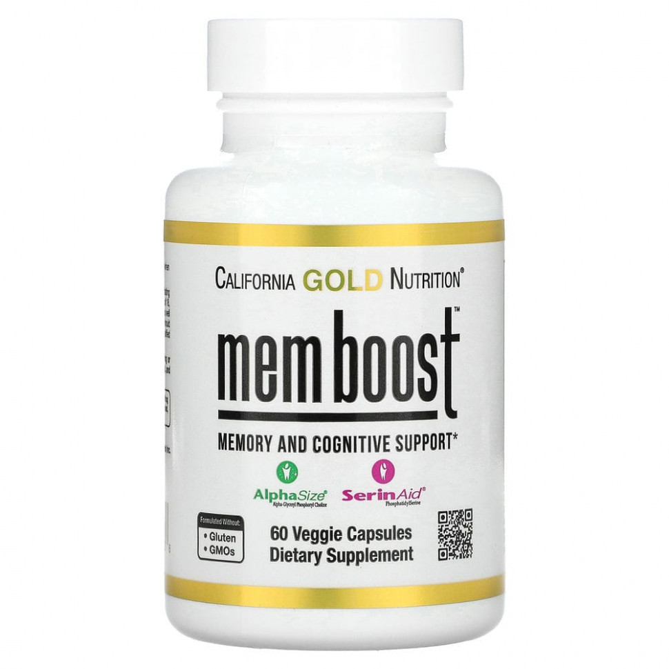 ���� ������ (Iherb) California Gold Nutrition, MEM Boost, �������� ��� ��������� ������ � ����������� �������, 60 ������������ ������, ������ �� 4880 ���