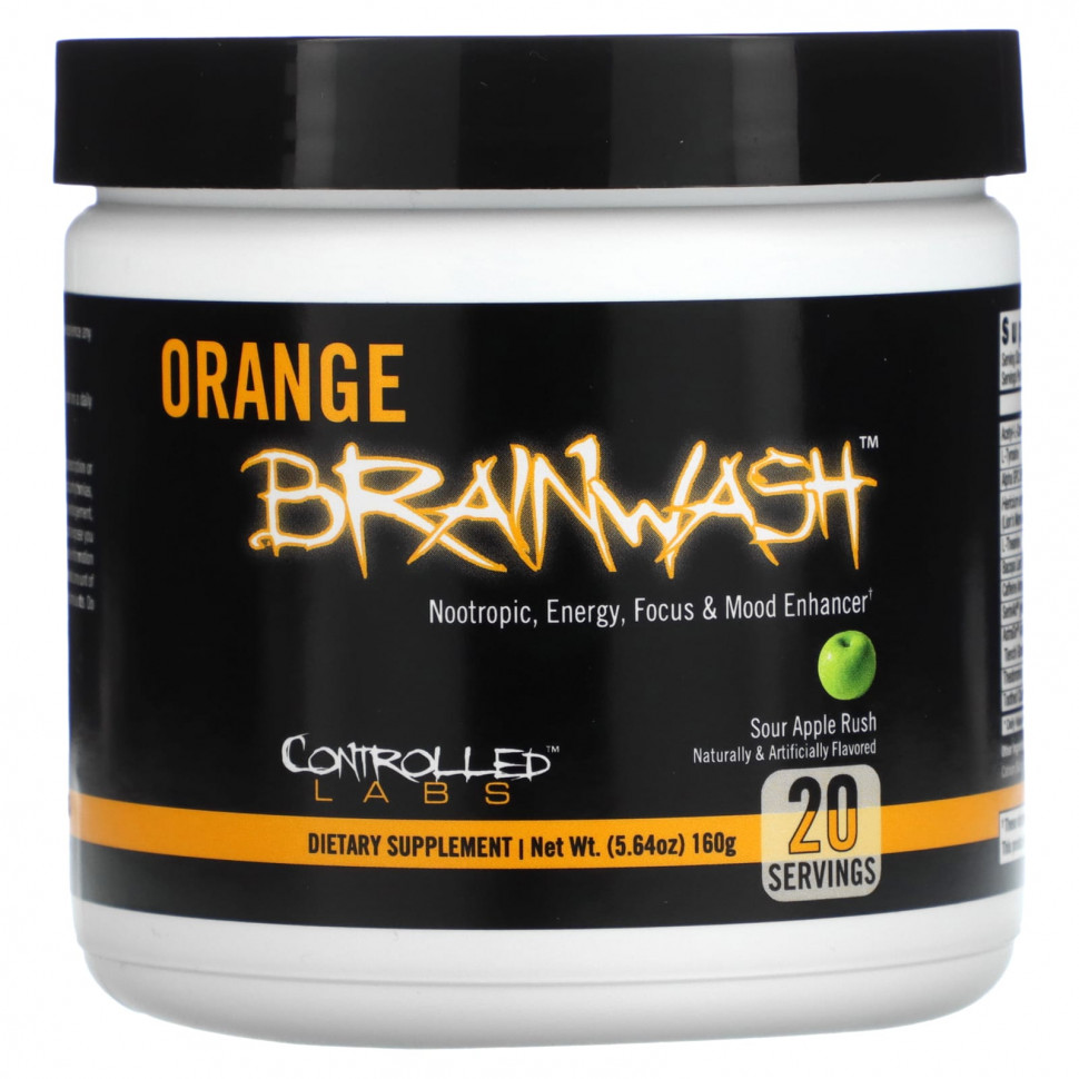 ���� ������ (Iherb) Controlled Labs, Orange Brainwash, ������ ������, 160 � (5,64 �����), ������ �� 7110 ���