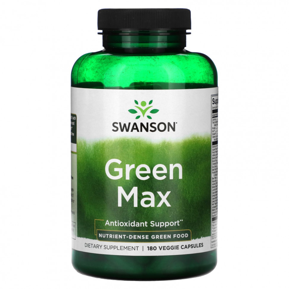 ���� ������ (Iherb) Swanson, Green Max`` 180 ������������ ������, ������ �� 4180 ���