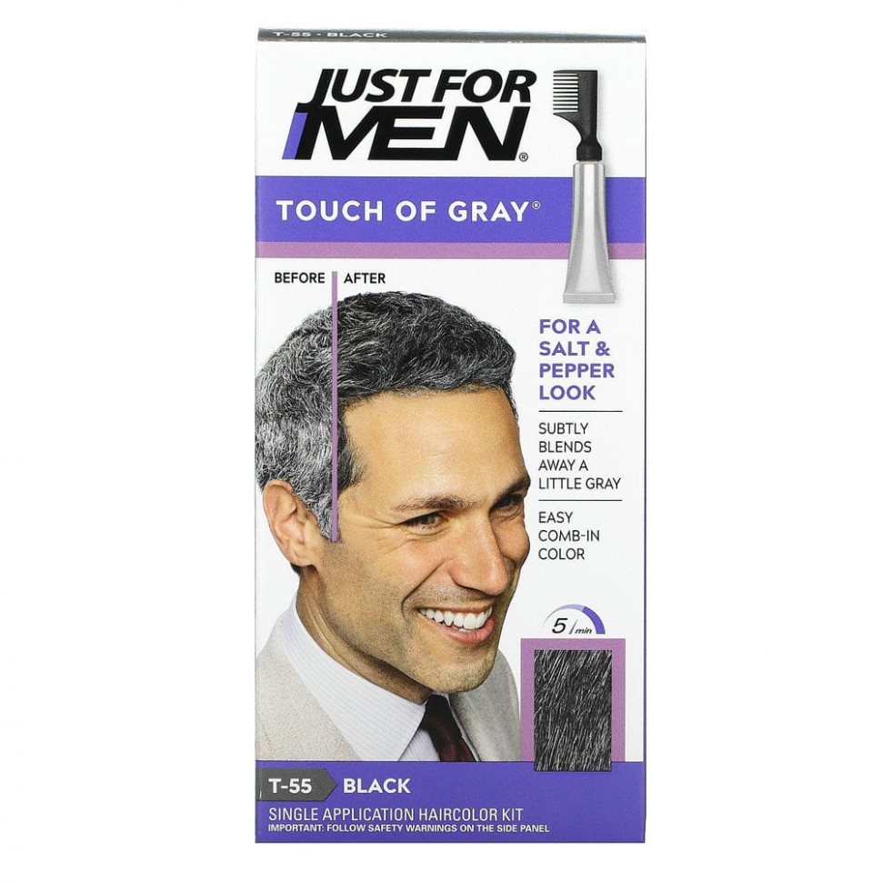 ���� ������ (Iherb) Just for Men, ������� ������ ��� ����� � ��������� Touch of Gray, ������� ������ T-55, 40 �, ������ �� 3180 ���