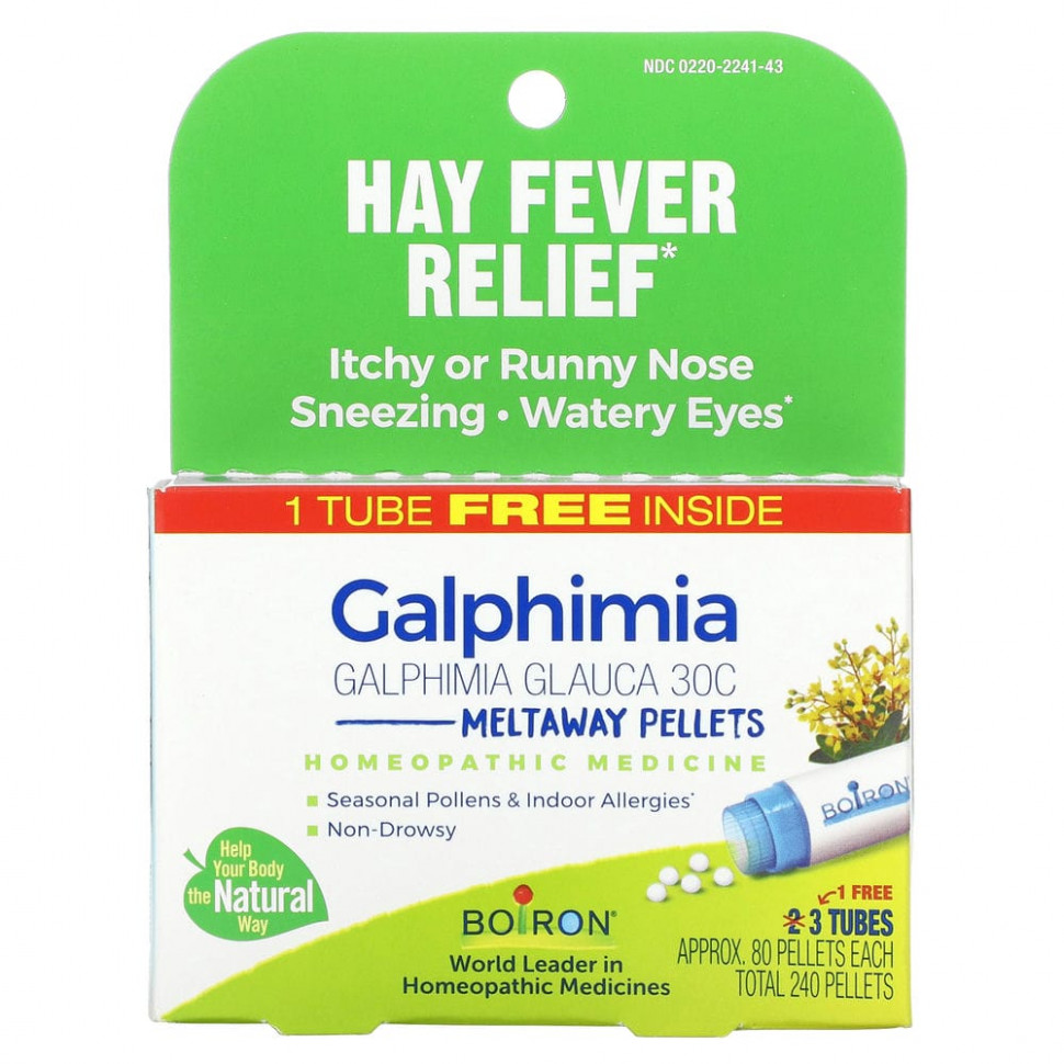 ���� ������ (Iherb) Boiron, Galphimia Meltaway, �������, 3 ������, 80 ������ � ������, ������ �� 3300 ���