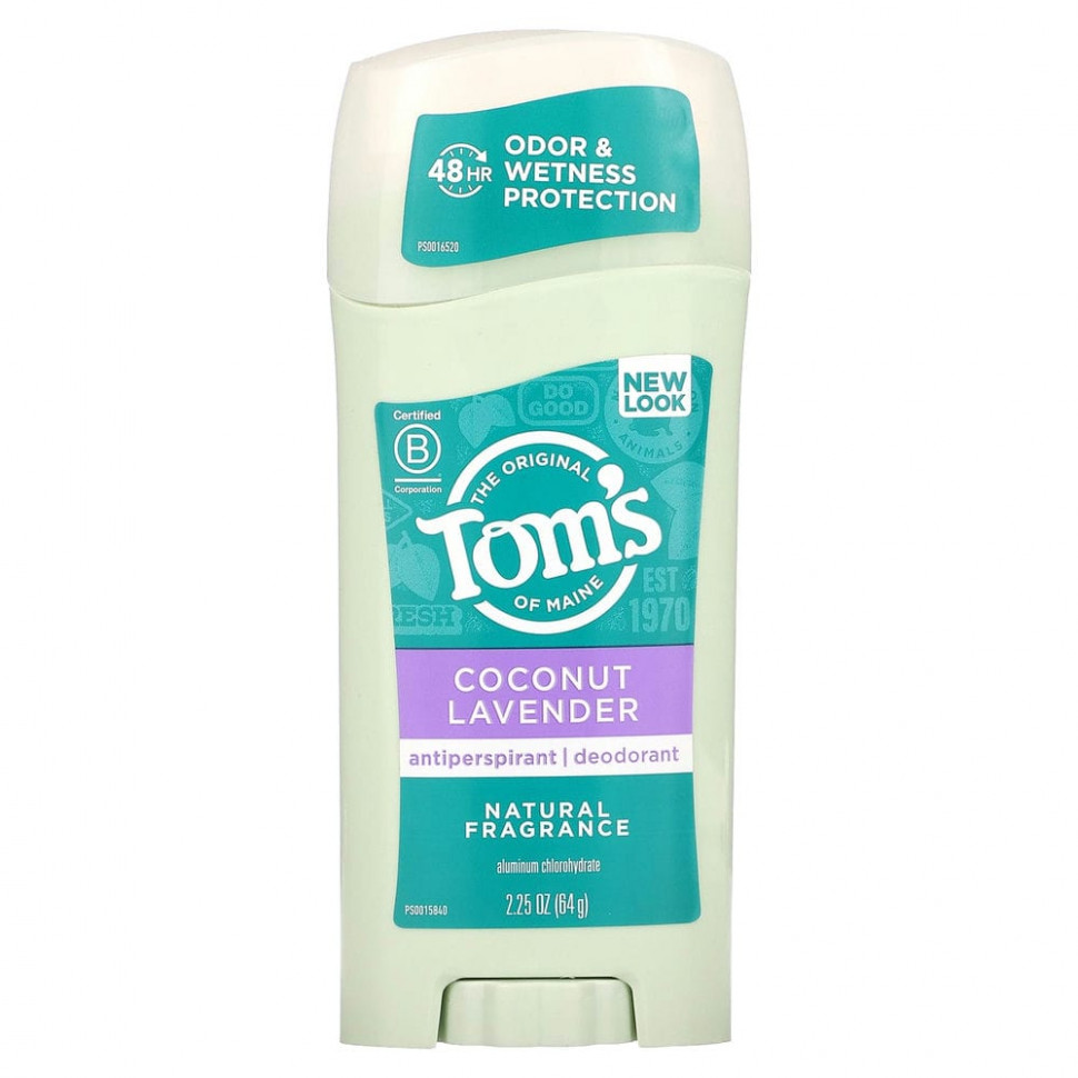 ���� ������ (Iherb) Tom's of Maine, ����������-��������������, ����� � �������, 64 � (2,25 �����), ������ �� 1410 ���