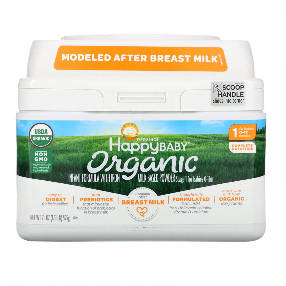 ���� ������ (Iherb) Happy Family Organics, Organics Happy Baby, ������� ����� ��� ��������� � �������, ���� 1, �� �������� �� 12 �������, 595 � (21 �����), ������ �� 8980 ���
