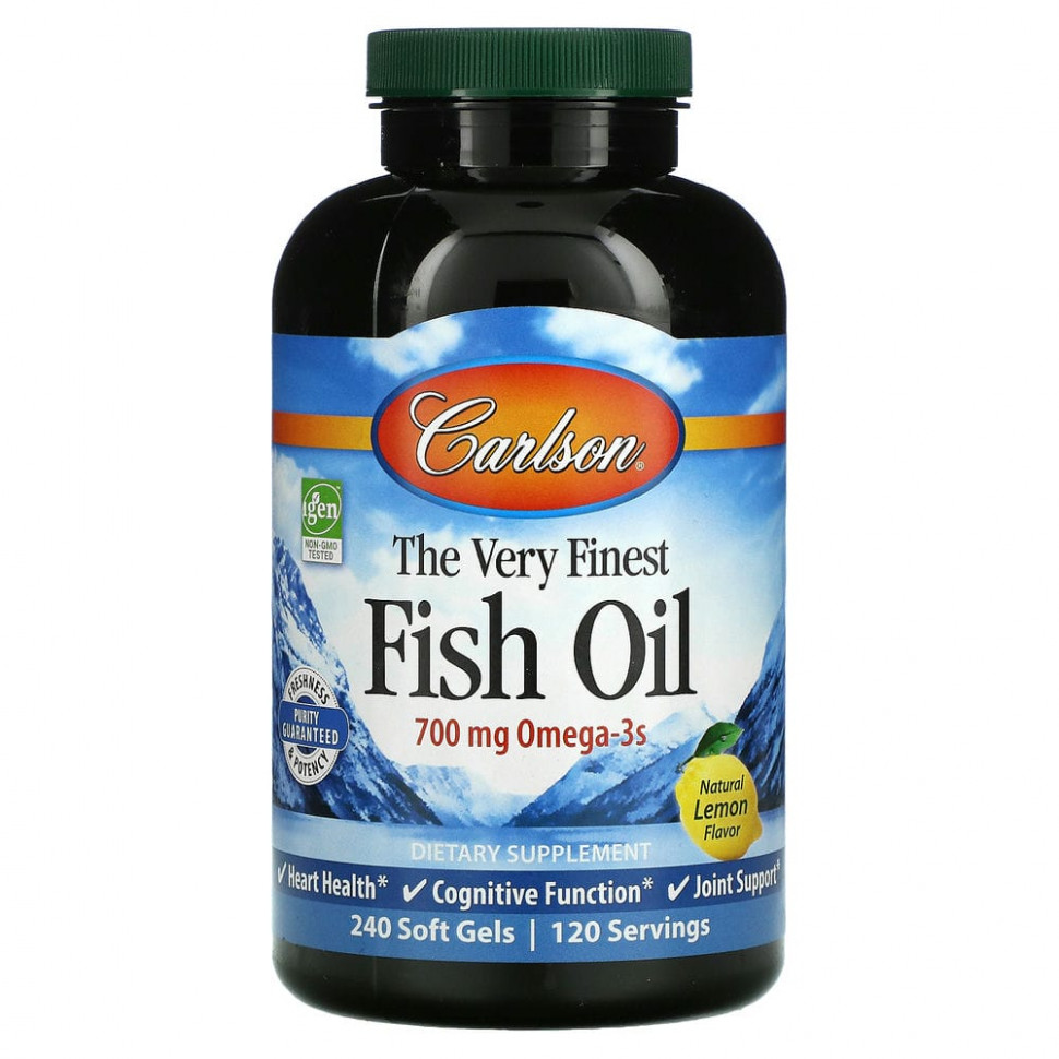 ���� ������ (Iherb) Carlson Labs, ����� ������ ����� ���, ���� ������������ ������, 350 ��, 240 ������ ��������, ������ �� 6000 ���