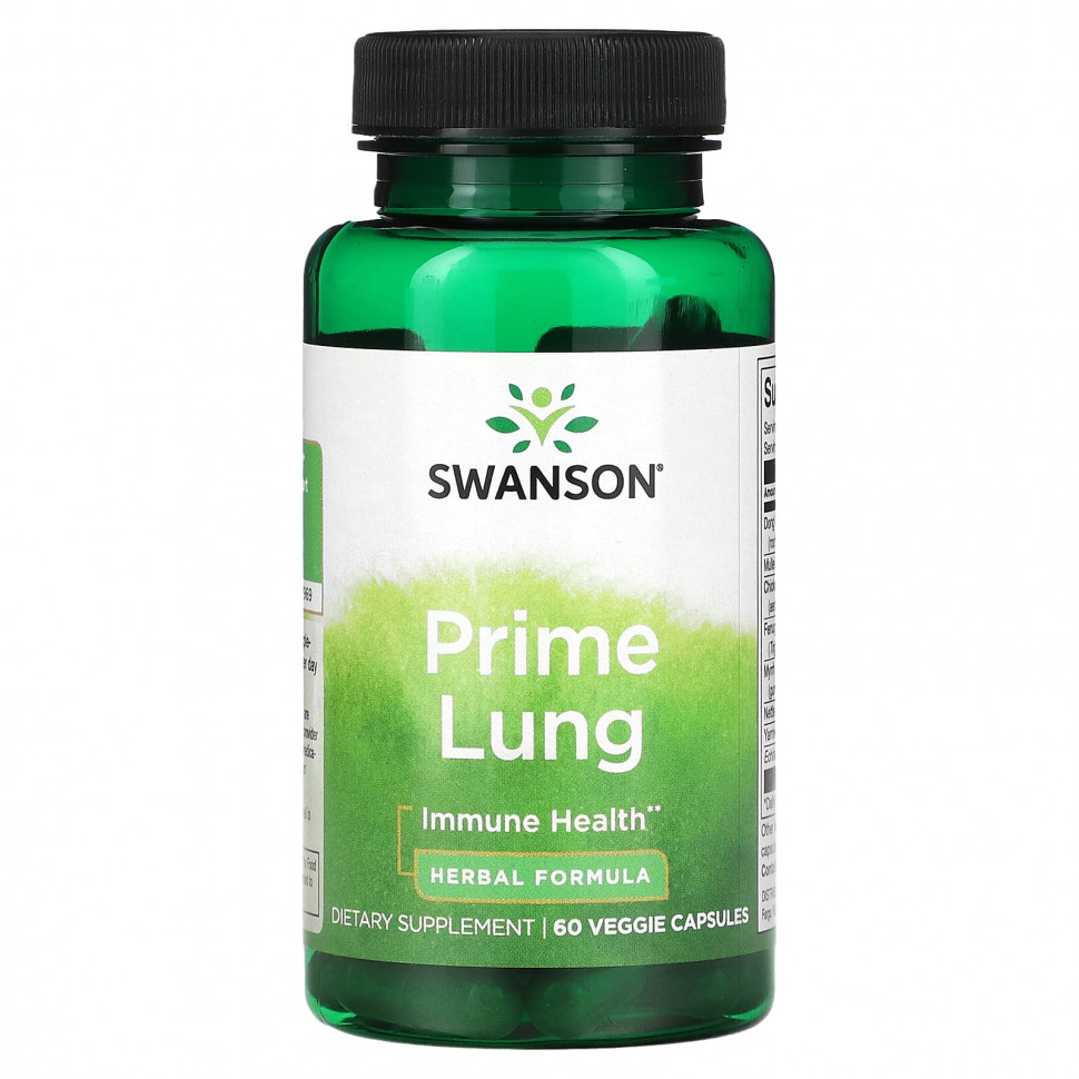 ���� ������ (Iherb) Swanson, Prime Lung, 60 ������������ ������, ������ �� 2140 ���