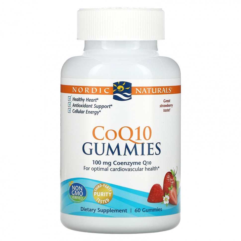 ���� ������ (Iherb) Nordic Naturals, ������� �������� CoQ10, ��������, 100 ��., 60 ������� ��������, ������ �� 4670 ���