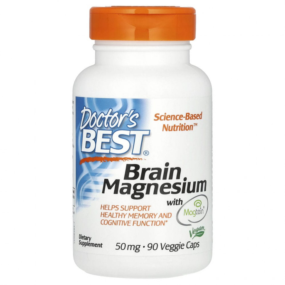 ���� ������ (Iherb) Doctor's Best, ������ ��� �������� ����� � Magtein, 50 ��, 90 �������������� ������, ������ �� 7040 ���