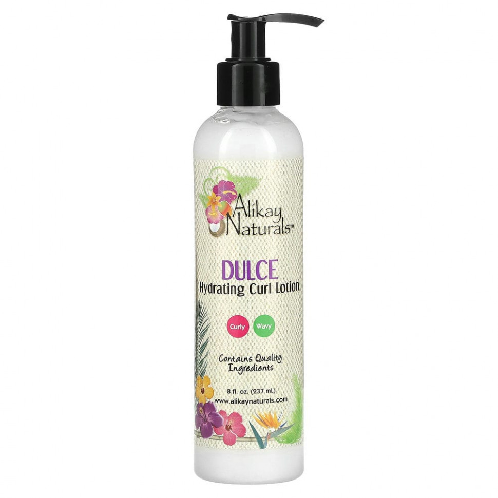 ���� ������ (Iherb) Alikay Naturals, ����������� ������ ��� �������, Curly Wavy, Dulce, 8 fl. ����� $ 12.99 (237 ��), ������ �� 3630 ���
