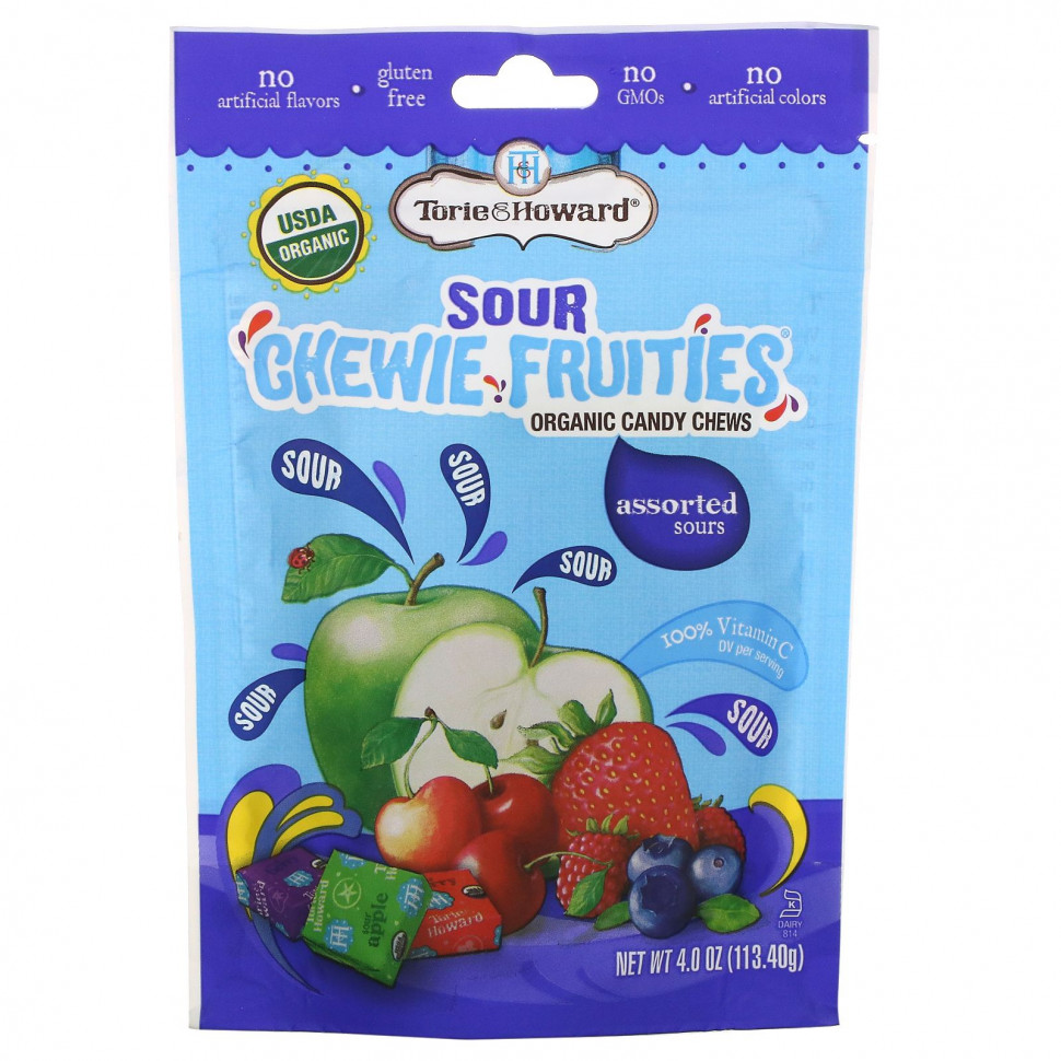   (Iherb) Torie & Howard, Sour Chewie Fruities,   , , 113,40  (4 ),   940 