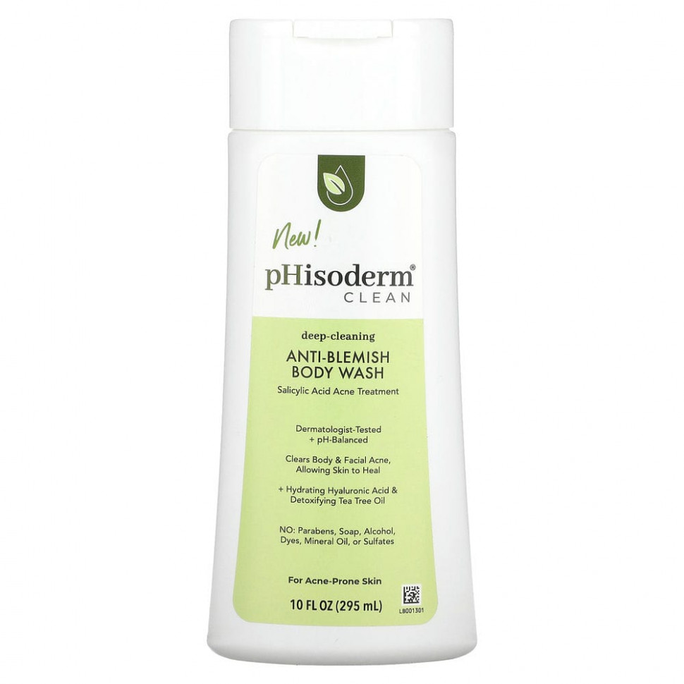 ���� ������ (Iherb) pHisoderm, Clean, ���� ��� ���� ������ �����, 295 �� (10 ����. �����), ������ �� 2300 ���