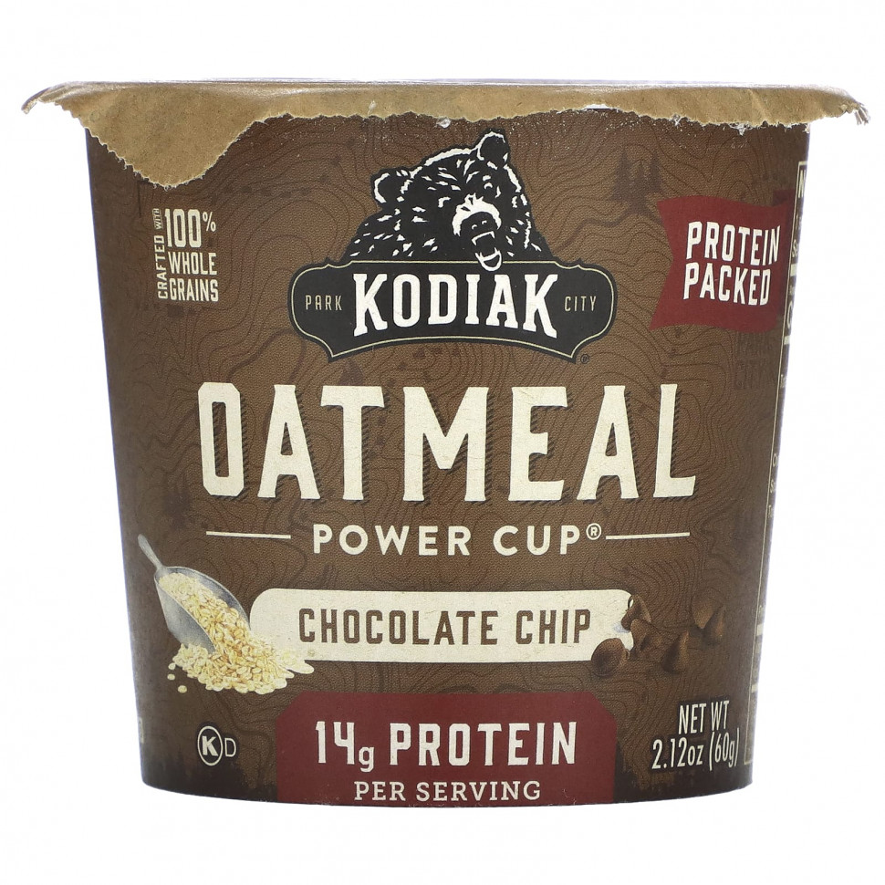 ���� ������ (Iherb) Kodiak Cakes, Oatmeal Power Cup, ���������� ������, 60 � (2,12 �����), ������ �� 800 ���