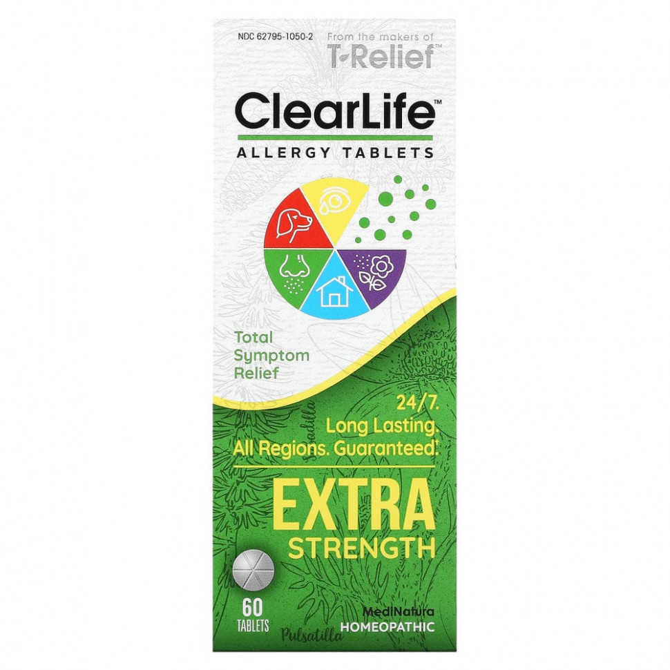 ���� ������ (Iherb) MediNatura, ClearLife, �������� ������ �������� � ���������� ����� ��������, 60 ��������, ������ �� 2280 ���