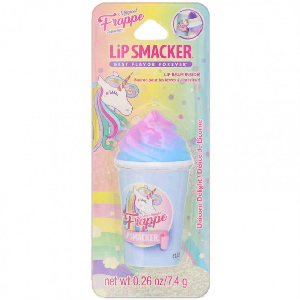 ���� ������ (Iherb) Lip Smacker, ������� ��� ��� Frappe Cup, Unicorn Delight, 7,4 �, ������ �� 1120 ���