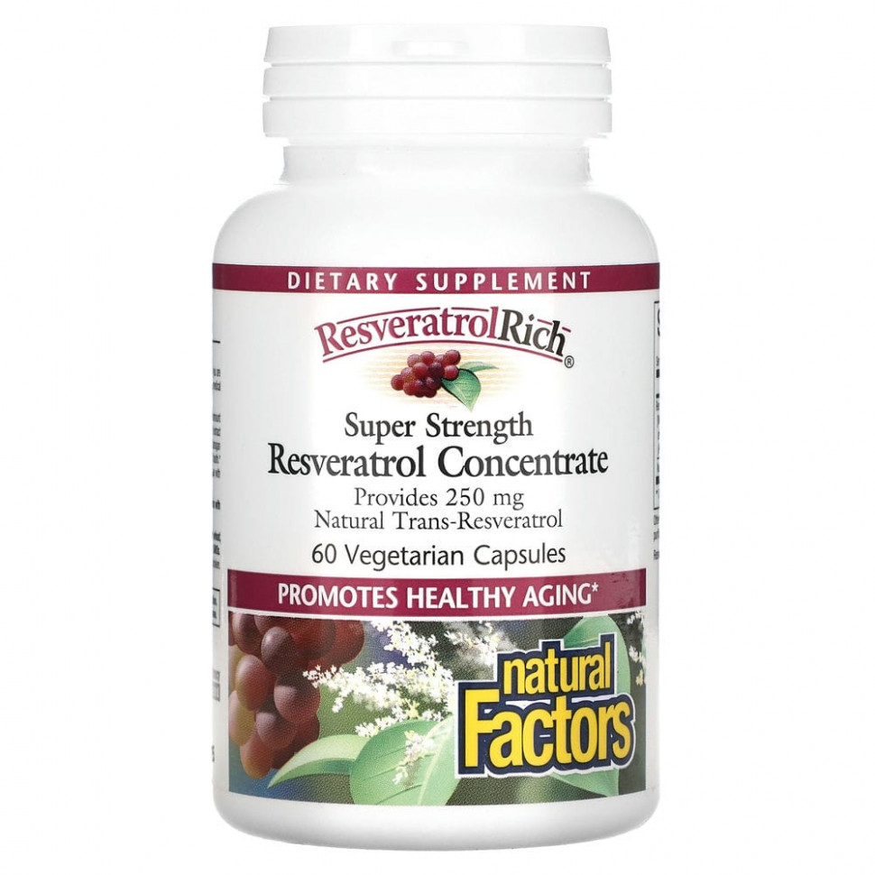 ���� ������ (Iherb) Natural Factors, ResveratrolRich, ����� ������� ���������� ������������, 60 ������������ ������, ������ �� 4680 ���