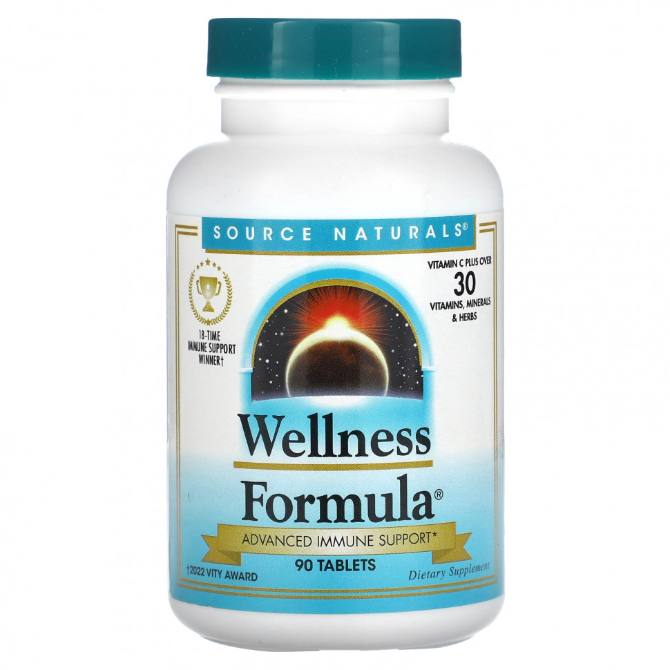   (Iherb) Source Naturals, Wellness Formula,   , 90 ,   3950 