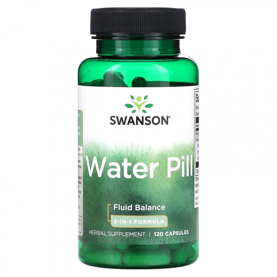���� ������ (Iherb) Swanson, Water Pill, ������� 2-�-1, 120 ������, ������ �� 2140 ���