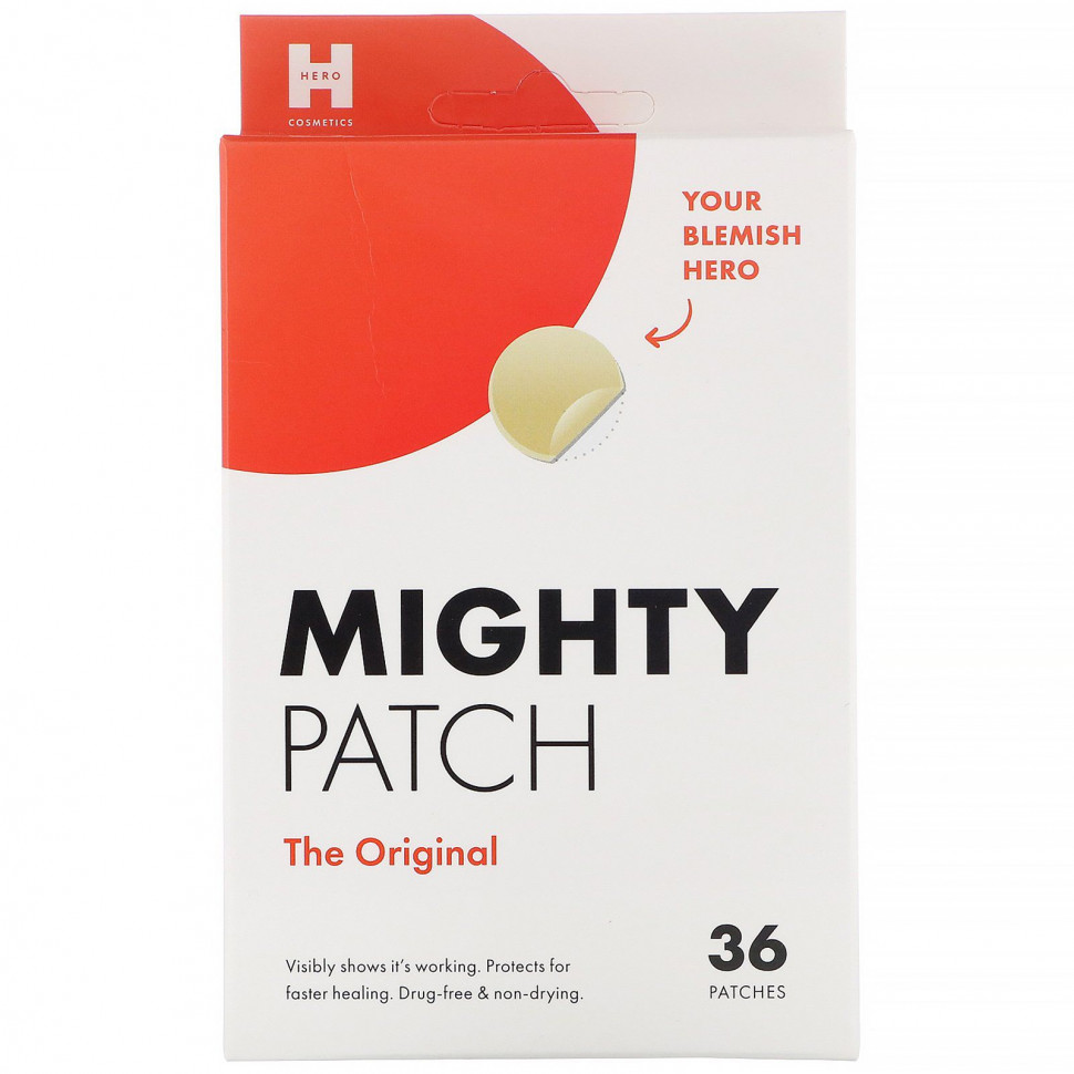 ���� ������ (Iherb) Hero Cosmetics, Mighty Patch, ������������ ��������, 36 ��., ������ �� 1850 ���