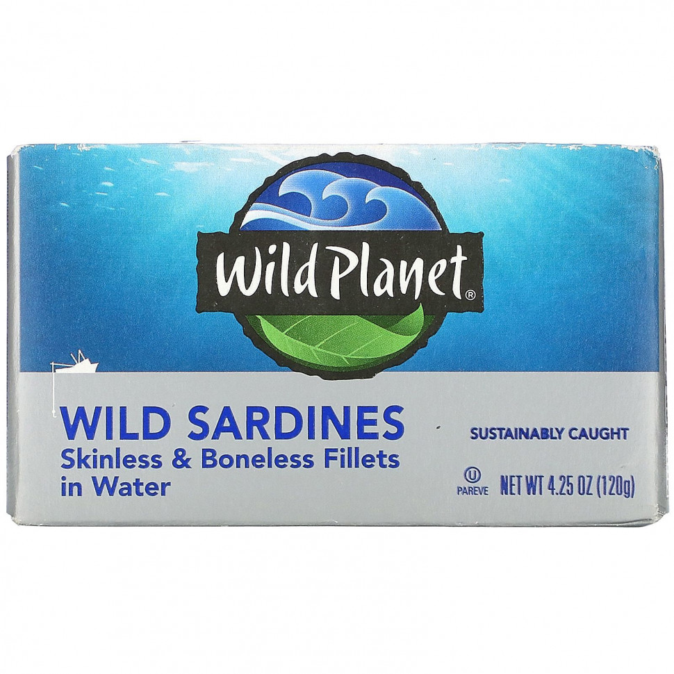 ���� ������ (Iherb) Wild Planet, ����� �������, ���� ��� ���� � ������ � ����, 120 � (4,25 �����), ������ �� 850 ���