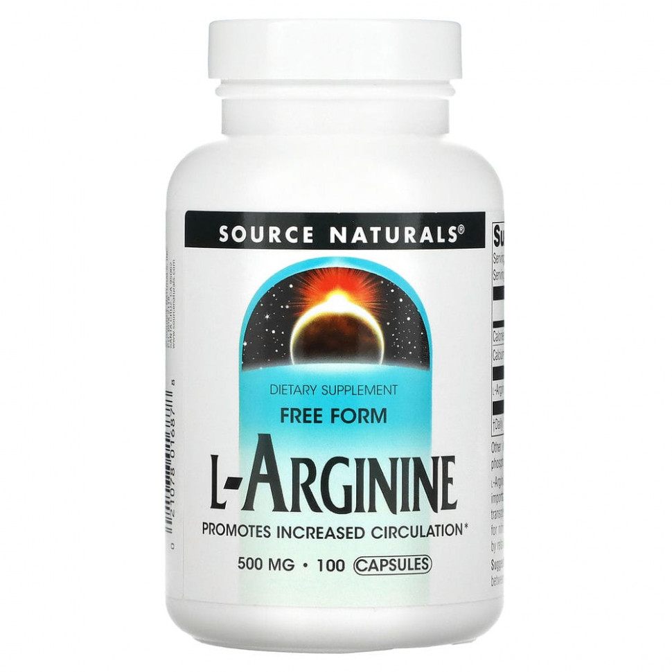 ���� ������ (Iherb) Source Naturals, L-�������, � ��������� �����, 500 ��, 100 ������, ������ �� 1730 ���