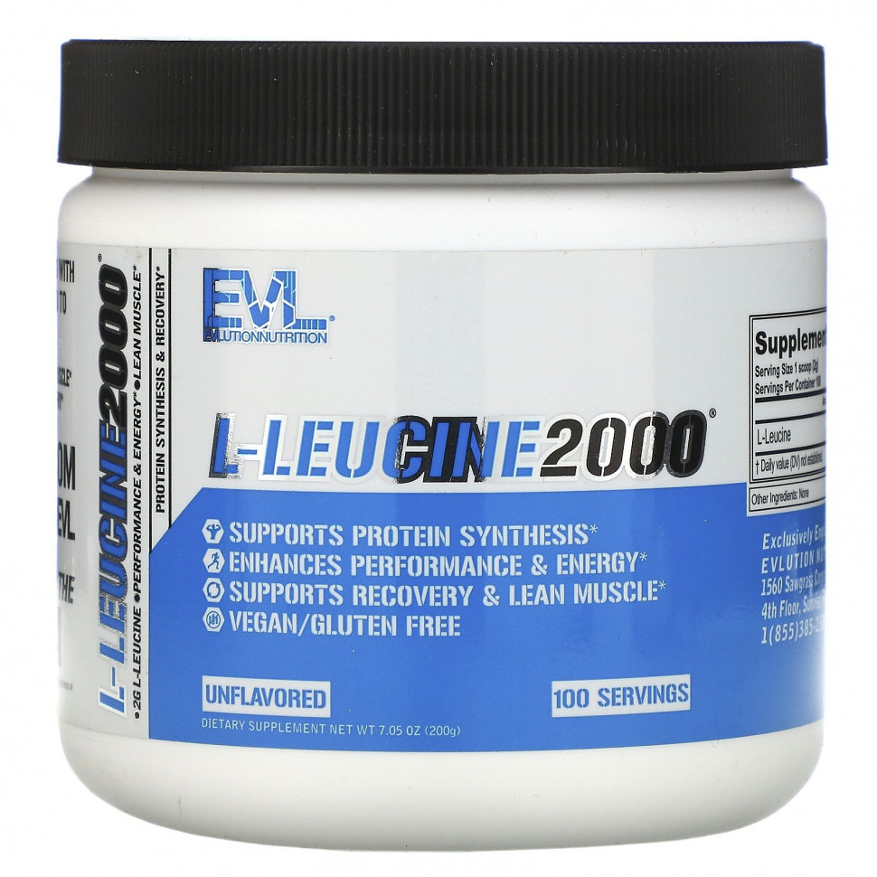 ���� ������ (Iherb) EVLution Nutrition, L-������ 2000, ��� �������, 200 � (7,05 �����), ������ �� 2450 ���