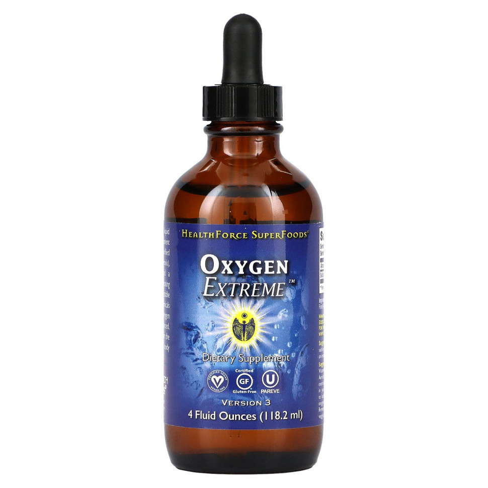 ���� ������ (Iherb) HealthForce Superfoods, Oxygen Extreme, ��������, 118,2 �� (4 ����. �����), ������ �� 6130 ���