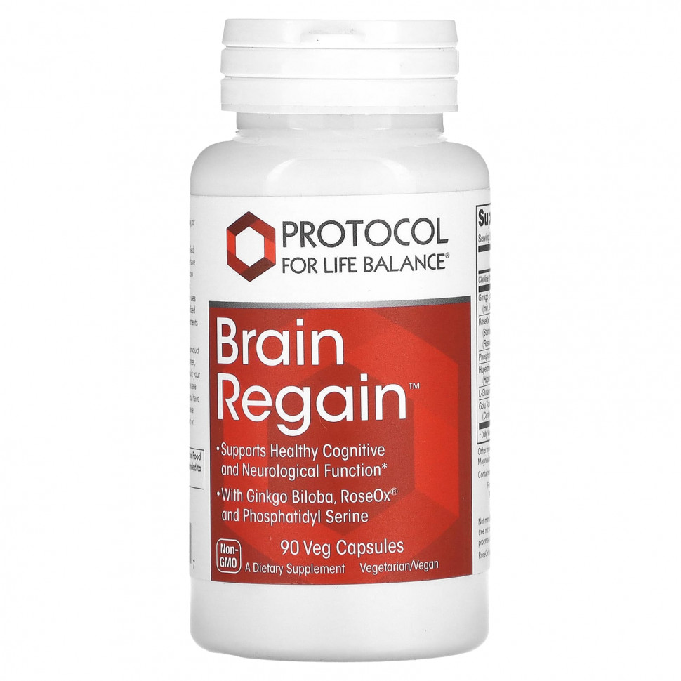���� ������ (Iherb) Protocol for Life Balance, Brain Regain, 90 ������������ ������, ������ �� 4870 ���