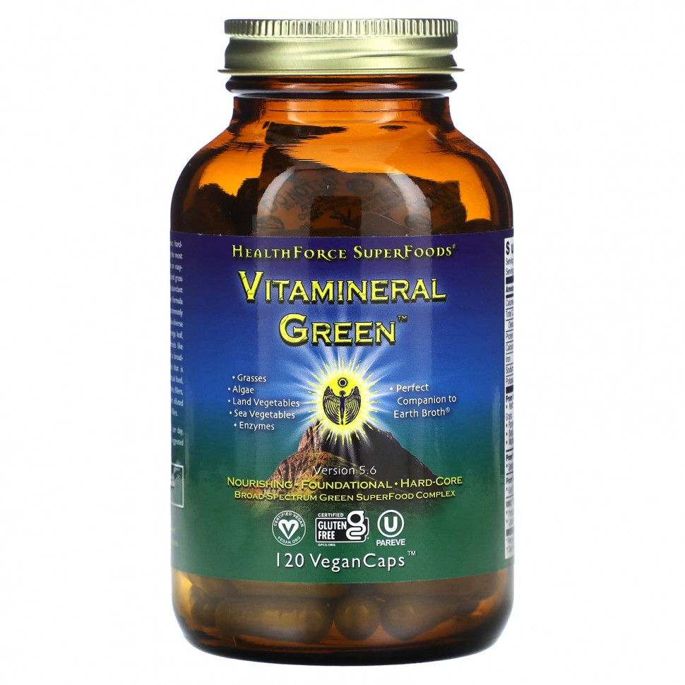 ���� ������ (Iherb) HealthForce Superfoods, Vitamineral Green`` 120 ��������� ������, ������ �� 5750 ���