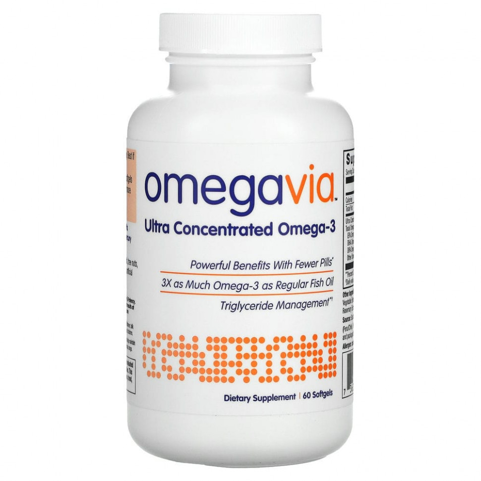 ���� ������ (Iherb) OmegaVia, ���������������� �����-3, 60 ������ ��������, ������ �� 6280 ���