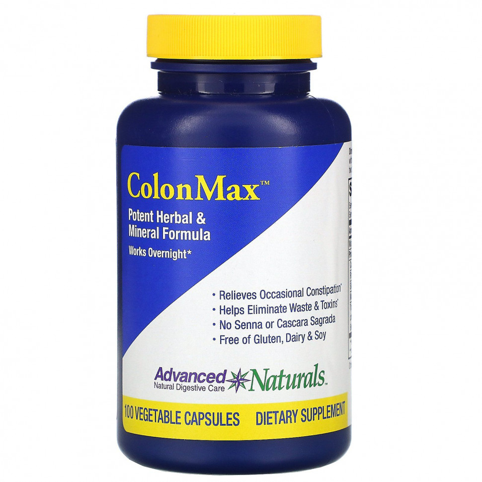 ���� ������ (Iherb) Advanced Naturals, Colon Max, Potent Herbal & Mineral Formula, 100 Vegetable Capsules, ������ �� 5180 ���