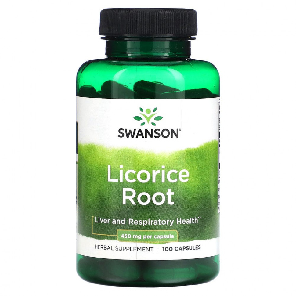 ���� ������ (Iherb) Swanson, ������ �������, 450 ��, 100 ������, ������ �� 1000 ���
