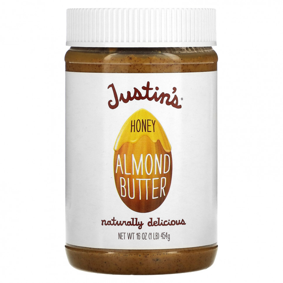 ���� ������ (Iherb) Justin's Nut Butter, ������-���������� �����, 454 � (16 �����), ������ �� 3270 ���